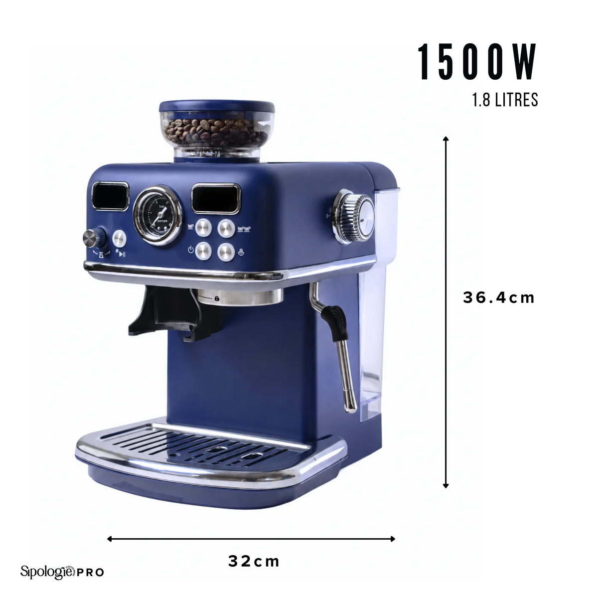 Cafe Maestro PRO Espresso Machine (with In-Built Grinder)