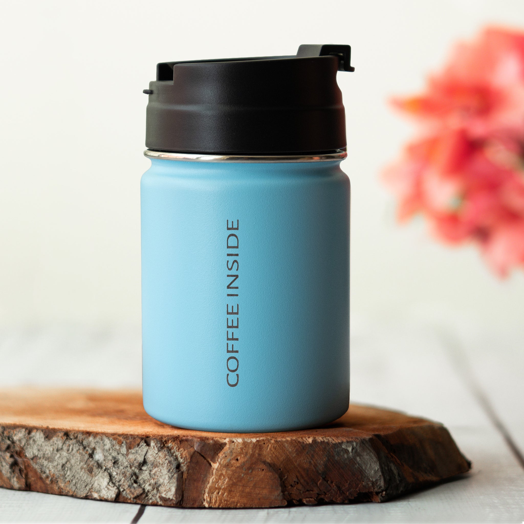 TravelBrew Insulated Tumbler, Lagoon Blue - 260ml (Personalised)