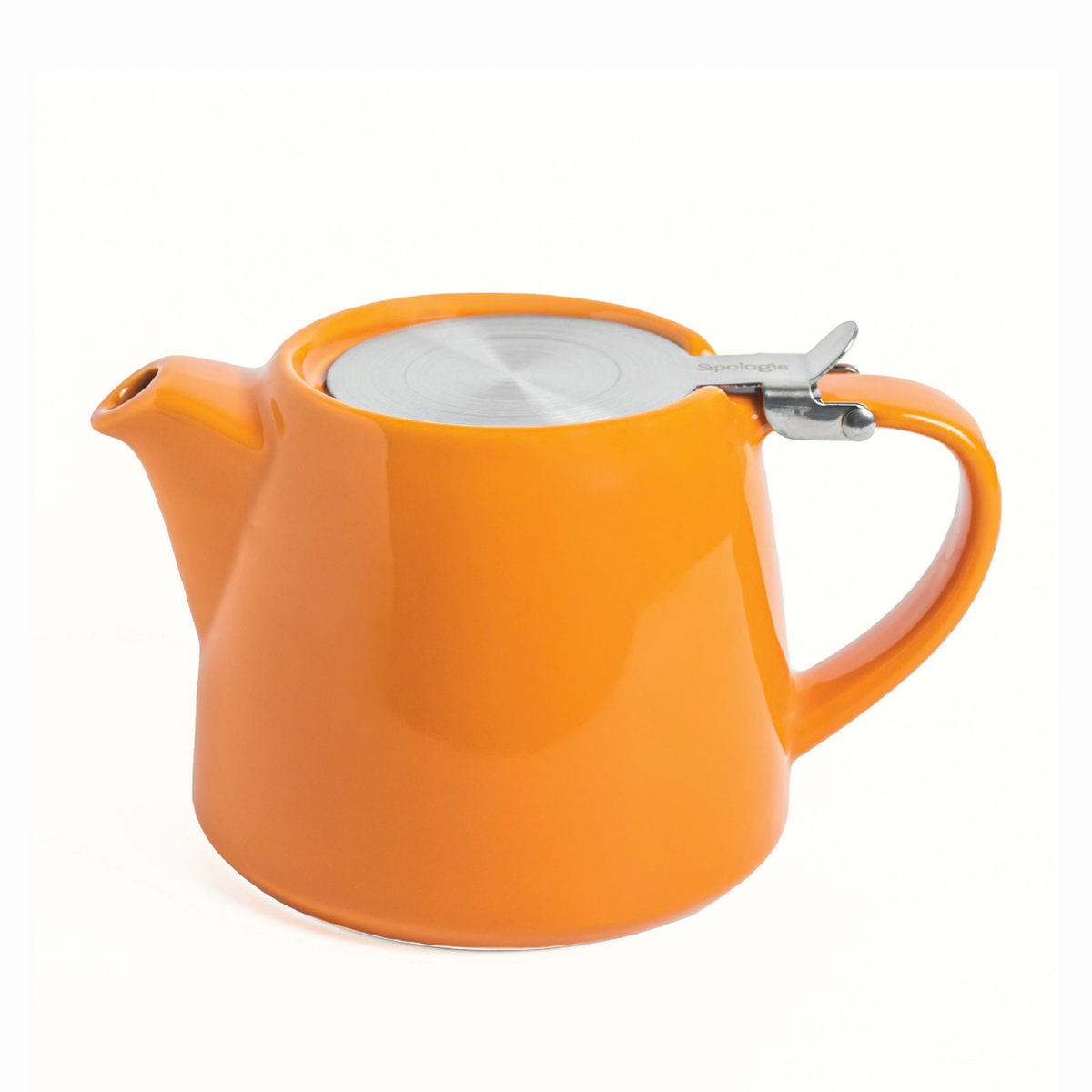 Artisan Ceramic Tea Pot with Infuser, Mandarin - 400 ml