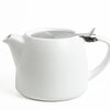 Artisan Ceramic Tea Pot, White - 400ml