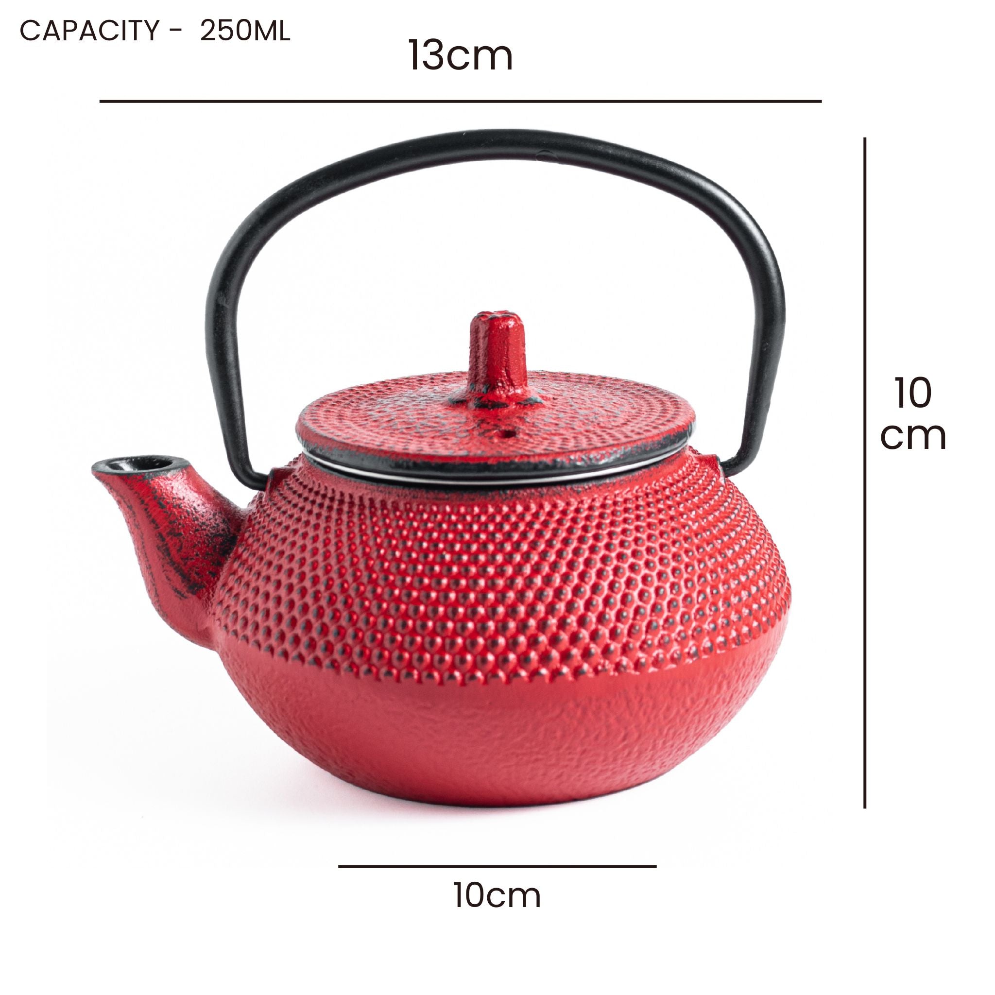 Cast iron factory teapot