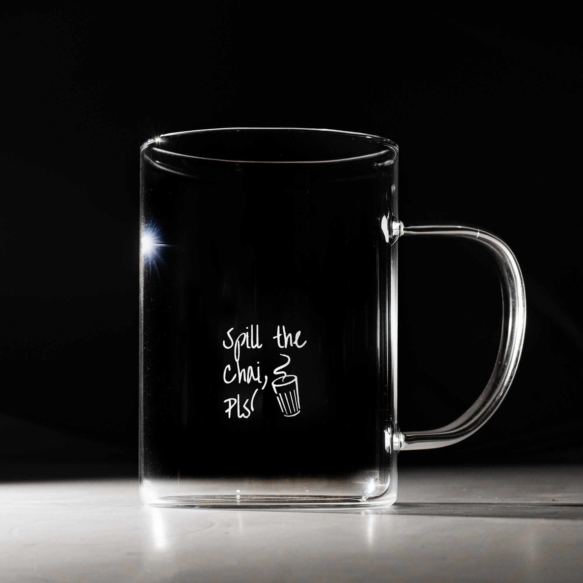 Inspire Glass Tea Mug with Infuser 350ml - Spill The Chai