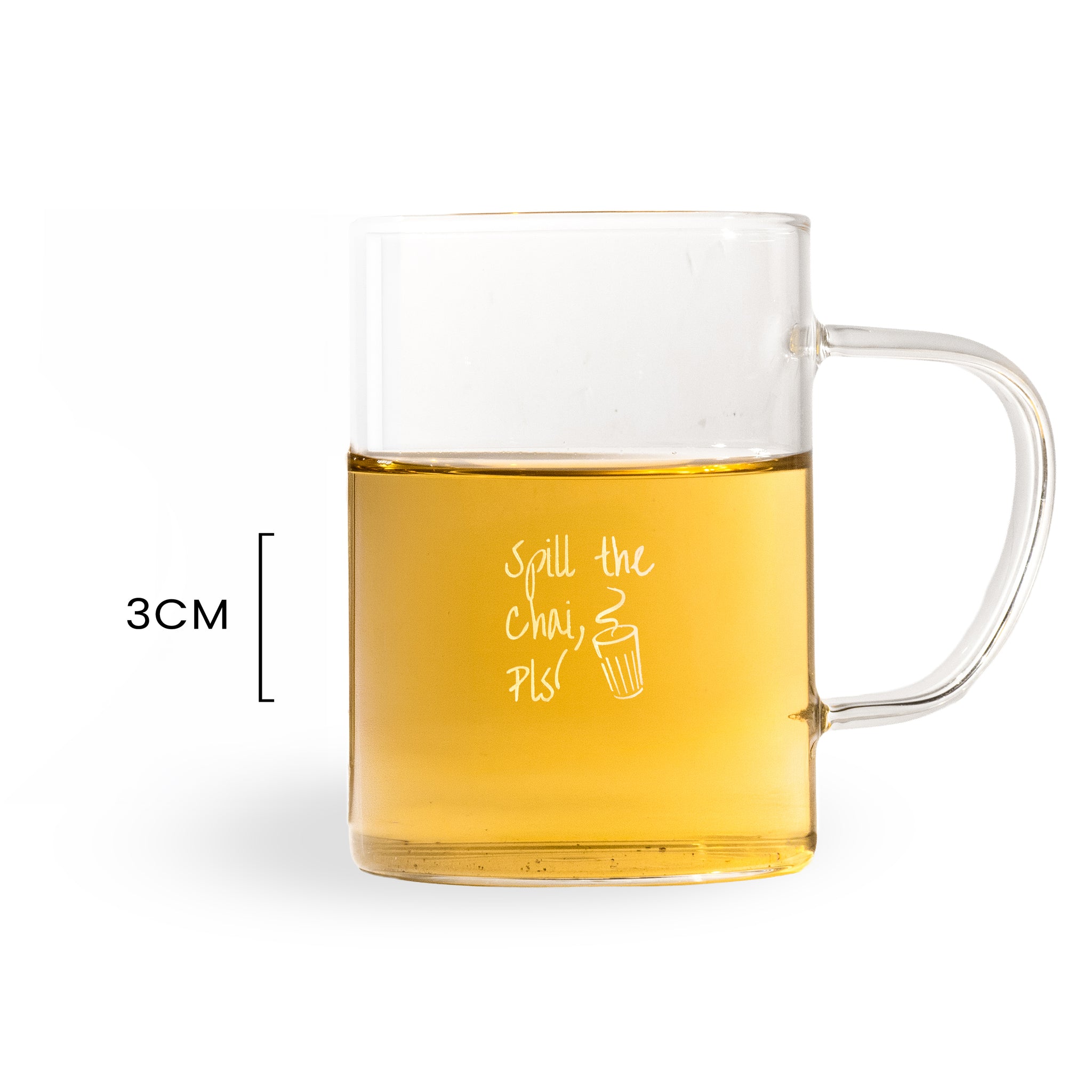 Inspire Glass Tea Mug with Infuser 350ml - Spill The Chai