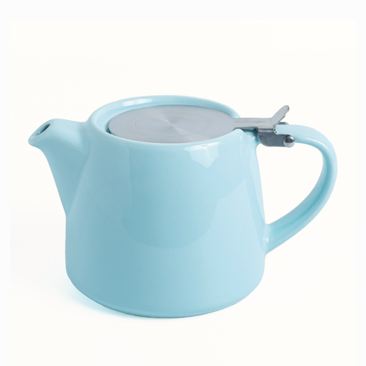 Artisan Ceramic Tea Pot with Infuser, Lagoon Blue - 400ml
