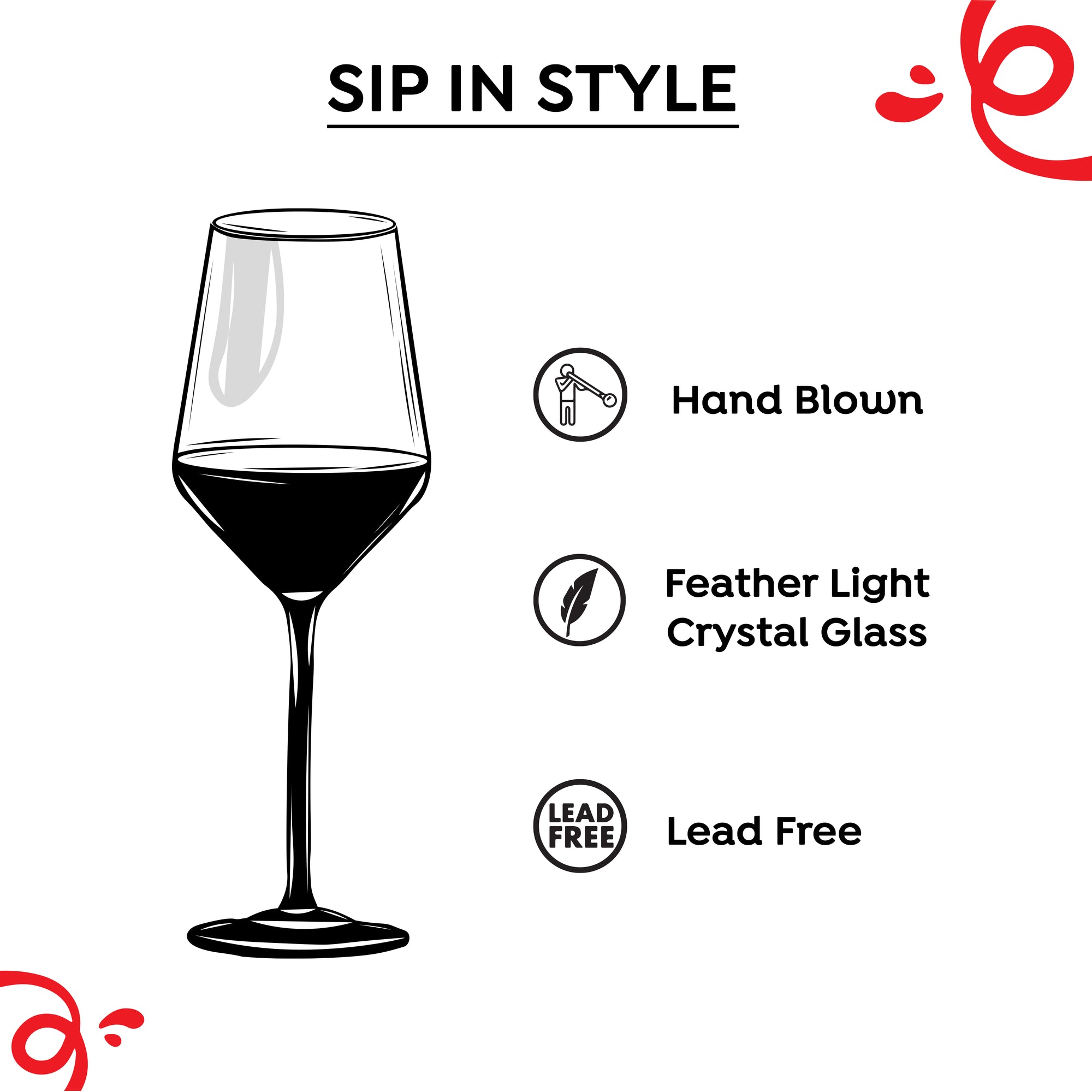Bordeaux White Wine Glass 440ml - Set of 2