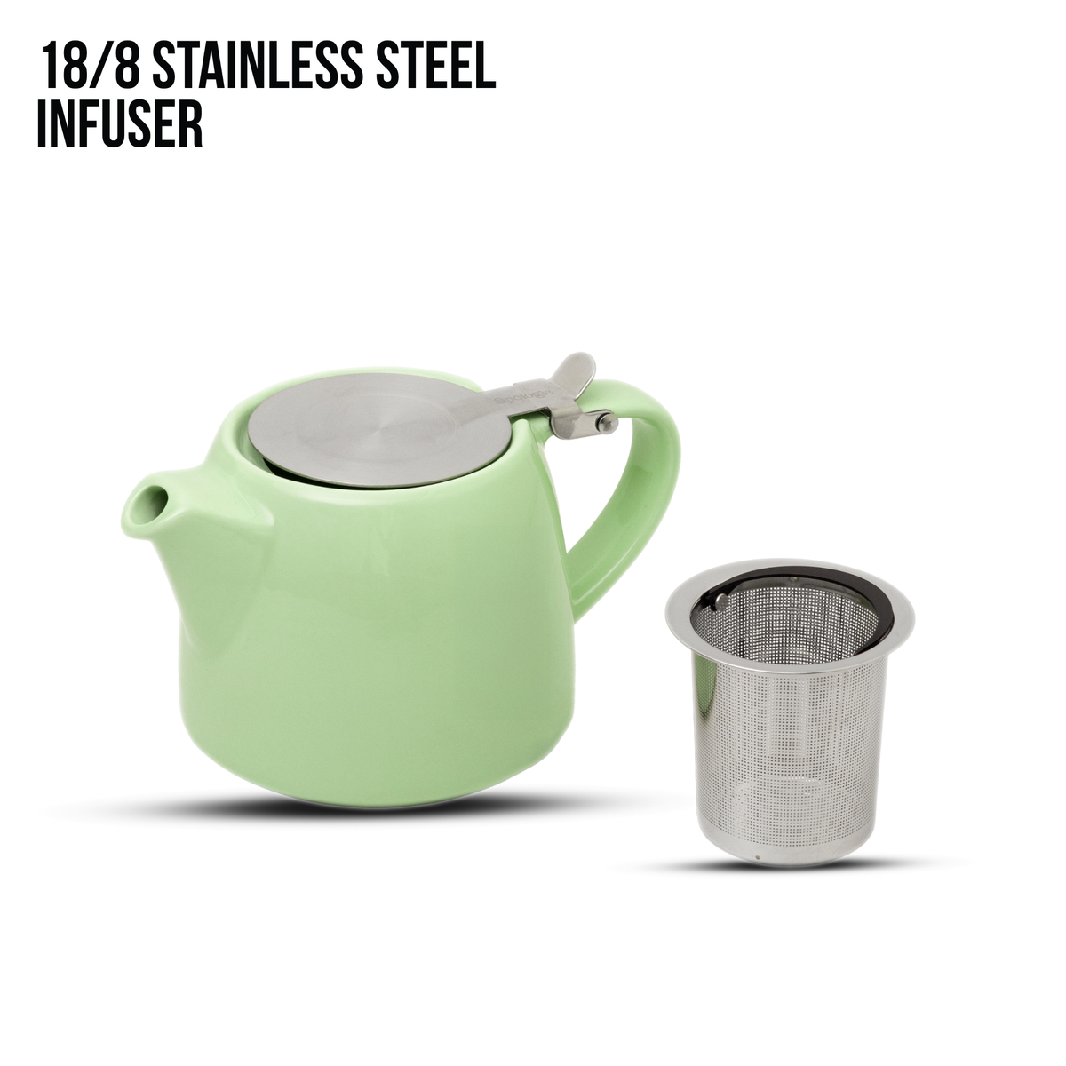 Ceramic Teapot with Infuser Mint Green - 400ml