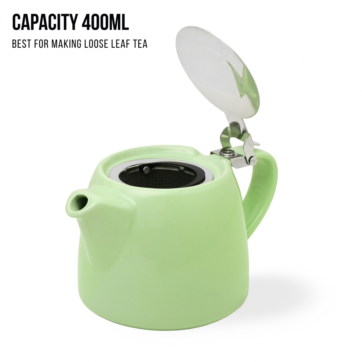 Ceramic Teapot with Infuser Mint Green - 400ml