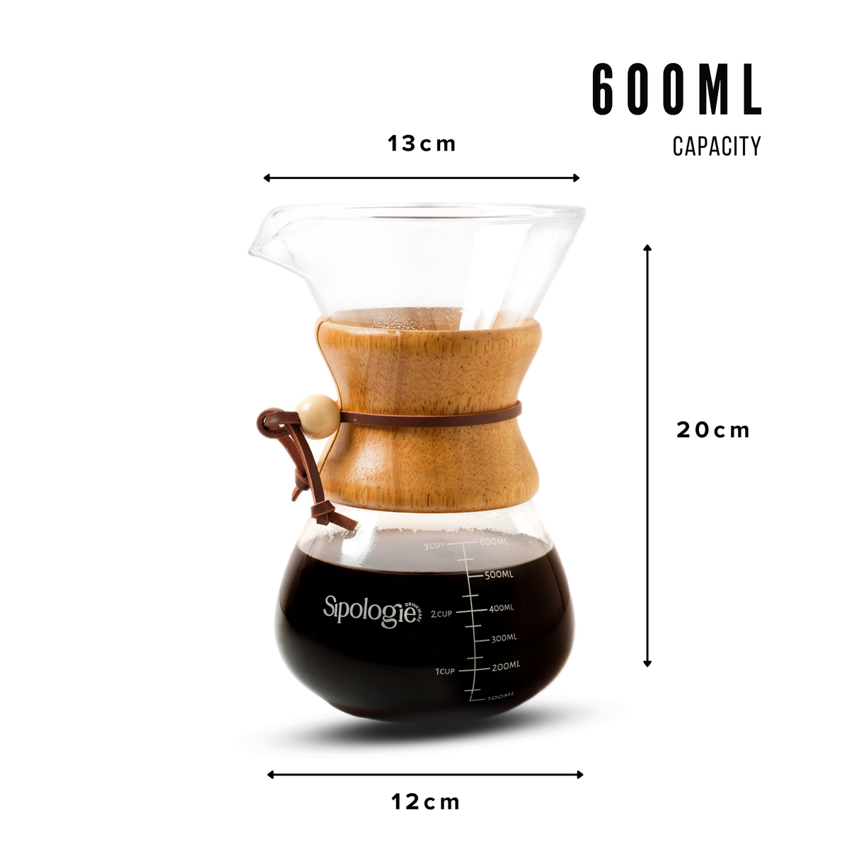 Illuminate Pour Over Drip Coffee Maker - 600ml