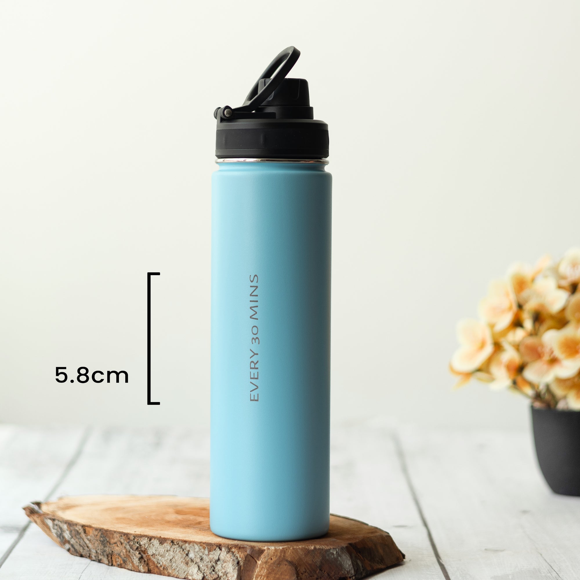 HydraFlow Insulated Bottle, Lagoon Blue - 720ml (Personalised)