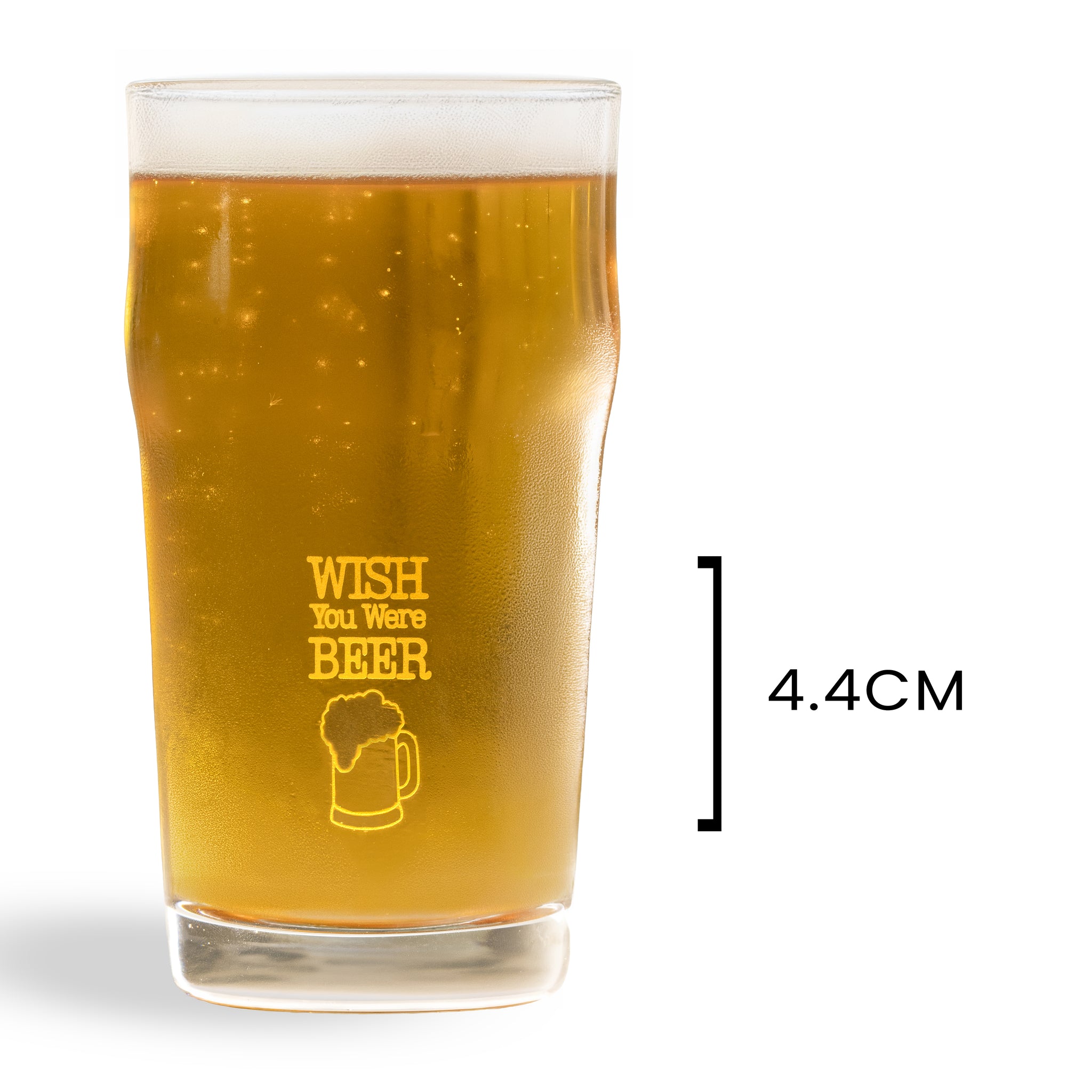 Imperial Pint Beer Glass 570ml - Set Of 1, Wish You Were Beer