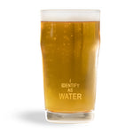 Imperial Pint Beer Glass 570ml - Set Of 1, Identify As Water