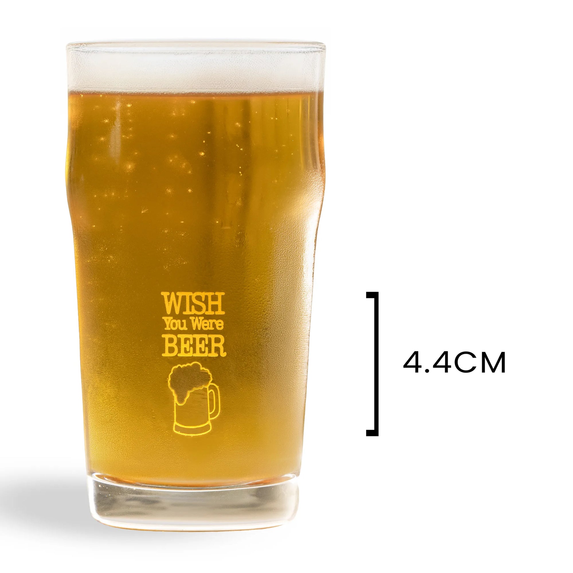 Imperial Pint Beer Glass 570ml - Set Of 2, Wish You Were Beer