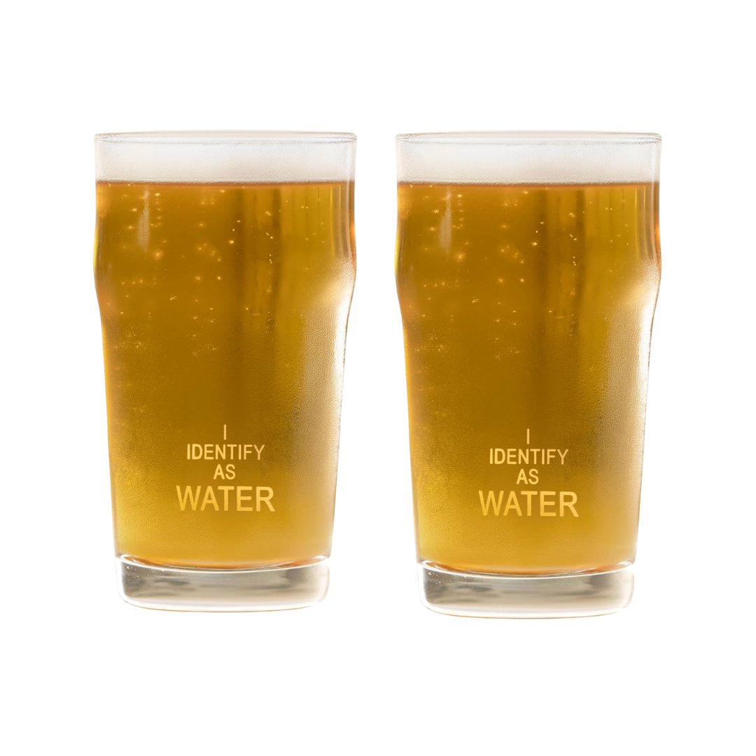 Imperial Pint Beer Glass 570ml - Set Of 2, Identify As Water