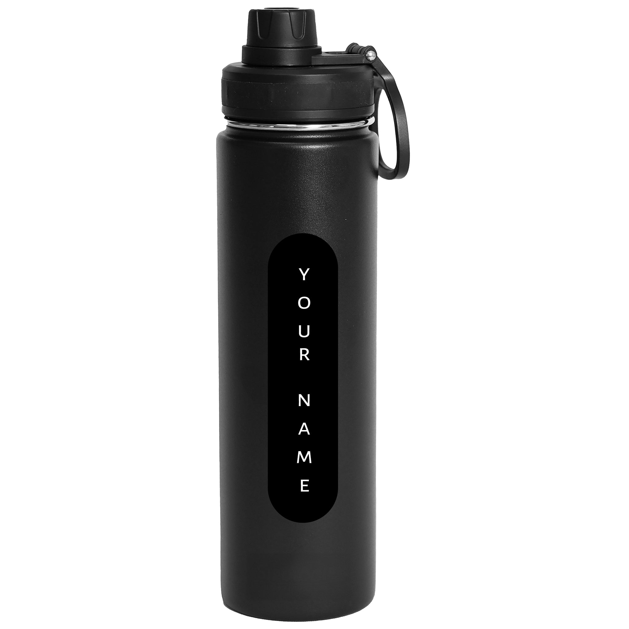 HydraFlow Insulated Bottle, Black - 720ml (Customisation)