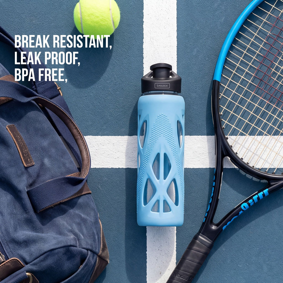 Sipologie Sports Bottle, Sky Blue - 710ml