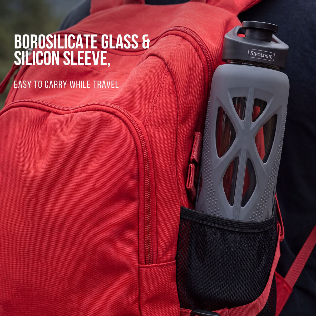 Sipologie Sports Bottle, Grey - 710ml