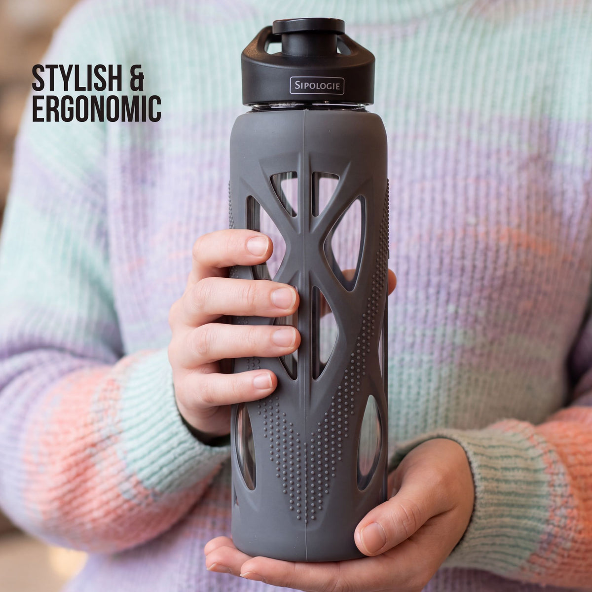 Sipologie Sports Bottle, Grey - 710ml