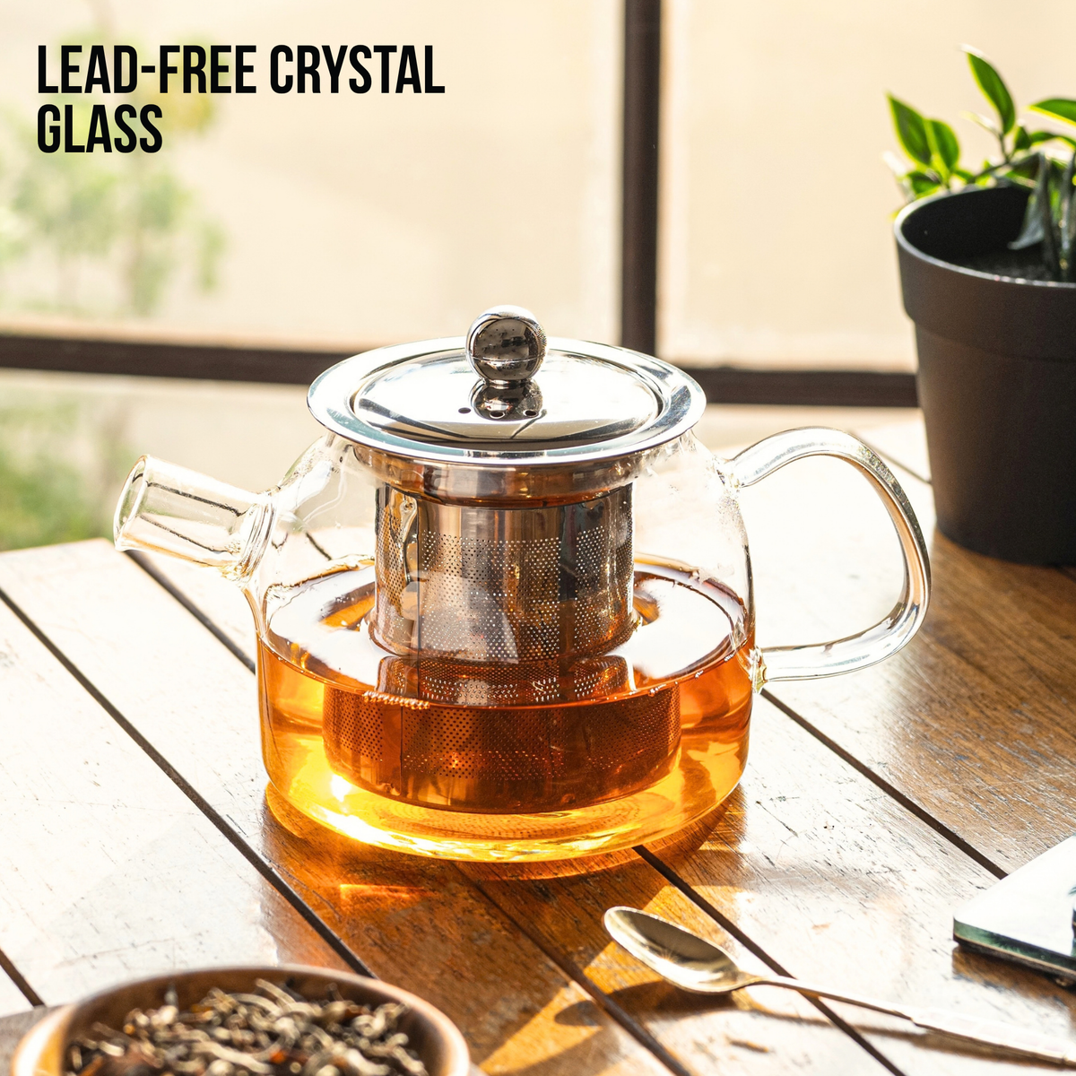Inspire Glass Tea Pot with Infuser - 400 ml