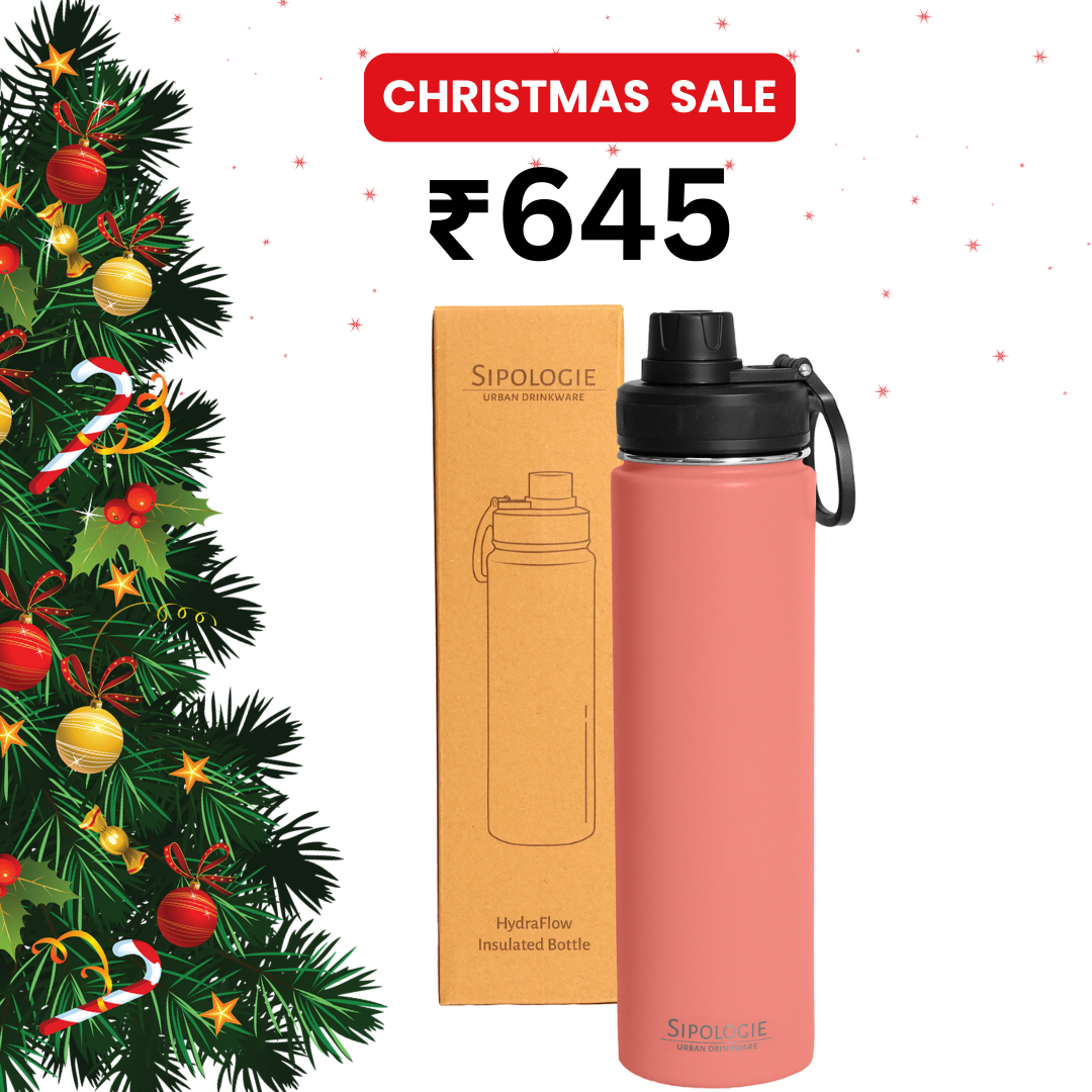 HydraFlow Insulated Bottle, Coral - 720ml