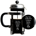 Vintage French Press Coffee Maker, Silver, 600 ml - Coffee and Reality