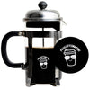 Vintage French Press Coffee Maker, Silver, 600 ml - Procaffeinater