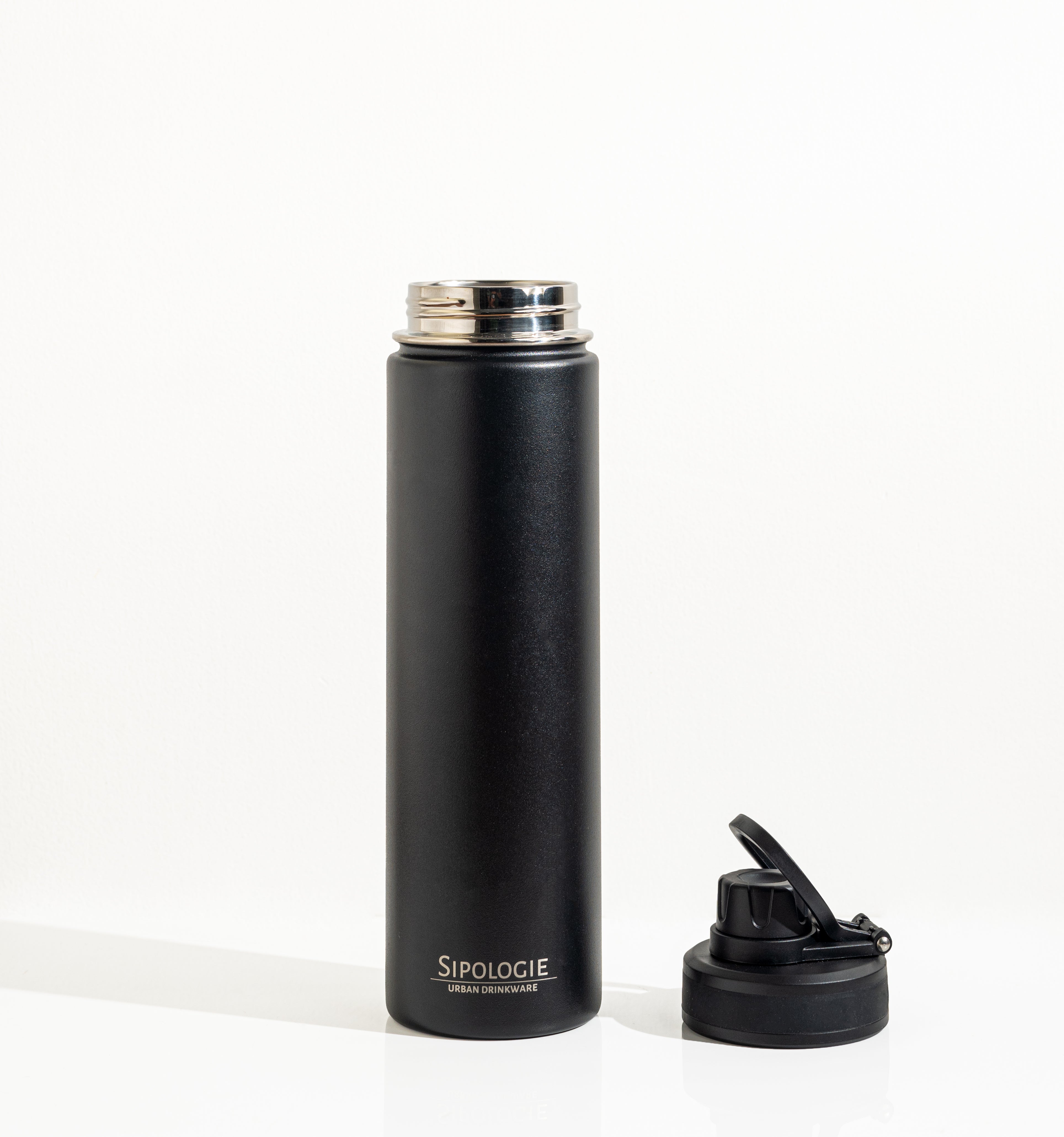 HydraFlow Insulated Bottle, Black - 720ml – Sipologie