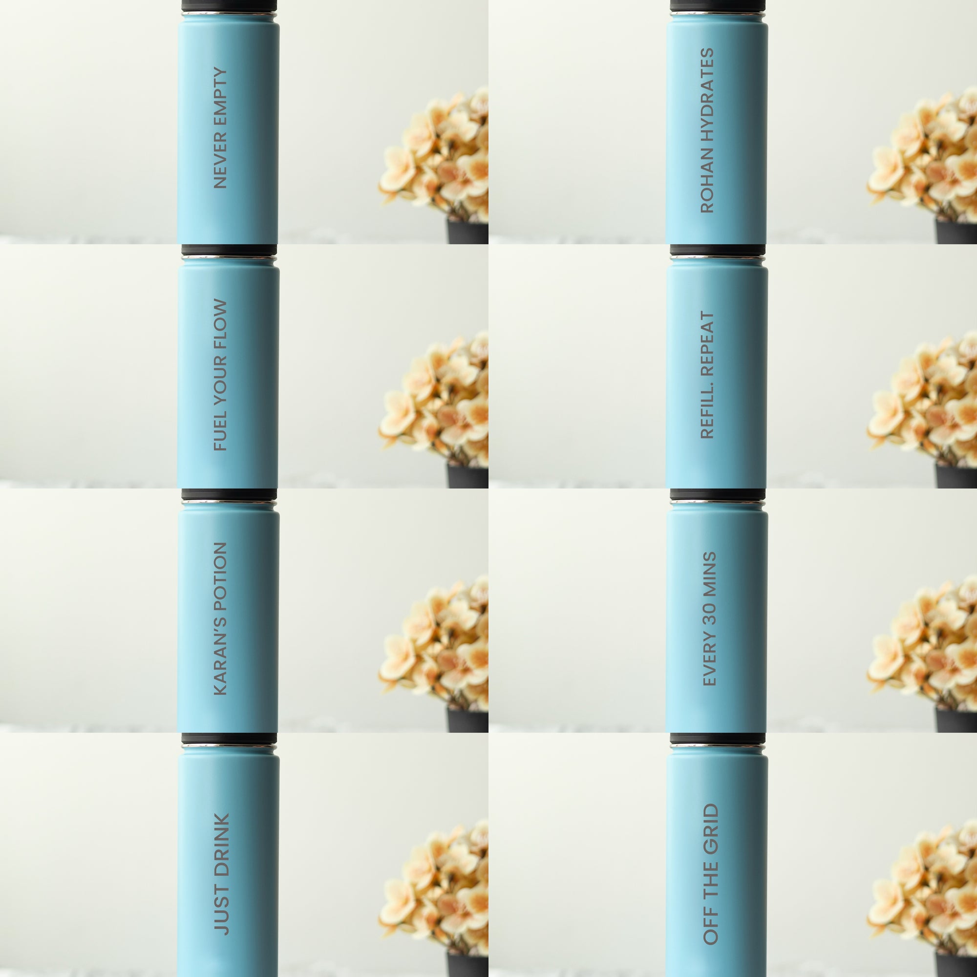 HydraFlow Insulated Bottle, Coral - 720ml (Personalised)