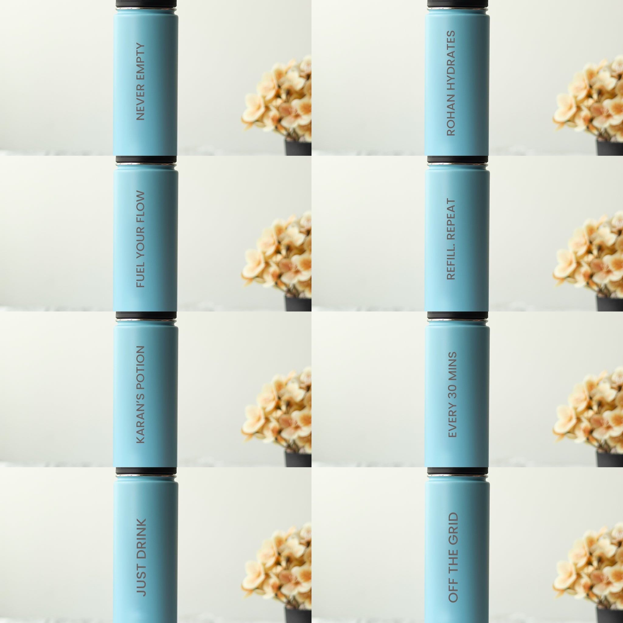 HydraFlow Insulated Bottle, Coral - 720ml (Personalised)