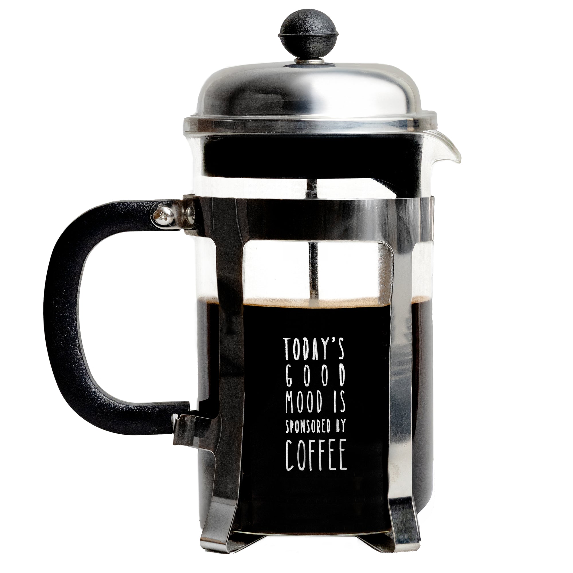 Vintage French Press Coffee Maker, Silver, 600 ml - Mood by Coffee