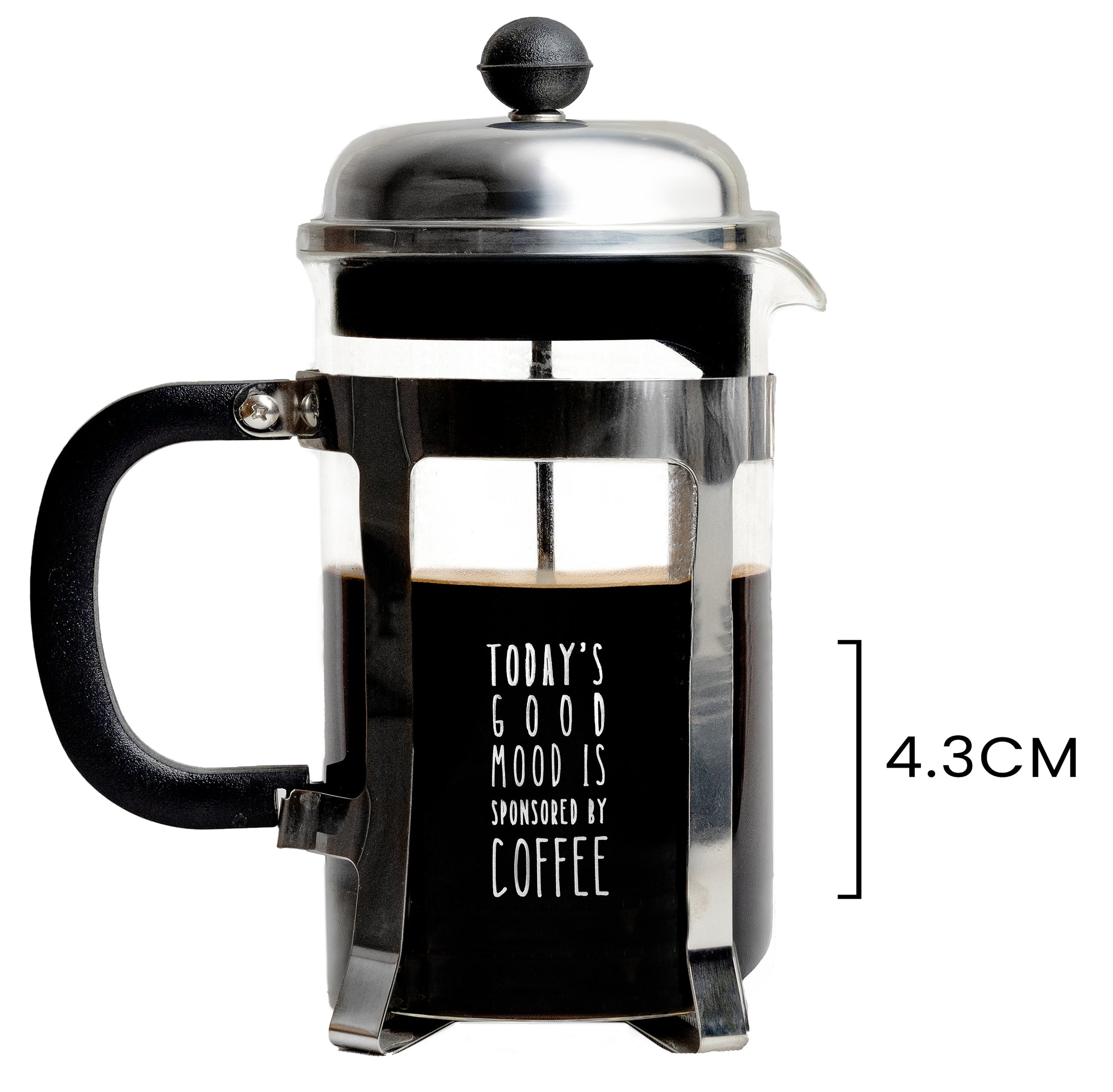 Vintage French Press Coffee Maker, Silver, 600 ml - Mood by Coffee