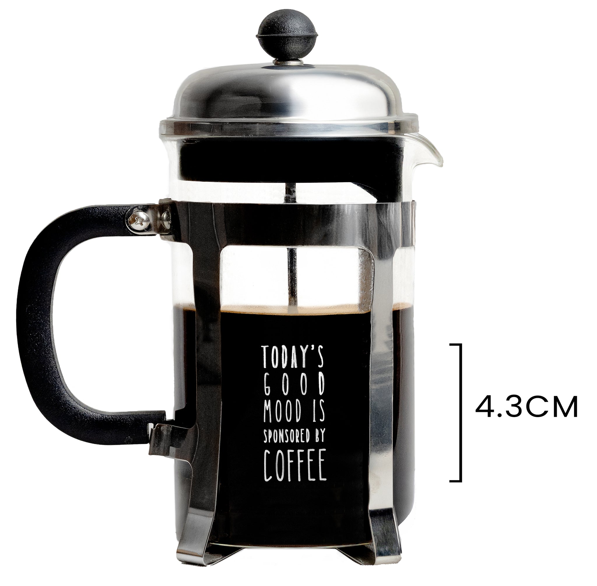 Vintage French Press Coffee Maker, Silver, 600 ml - Mood by Coffee
