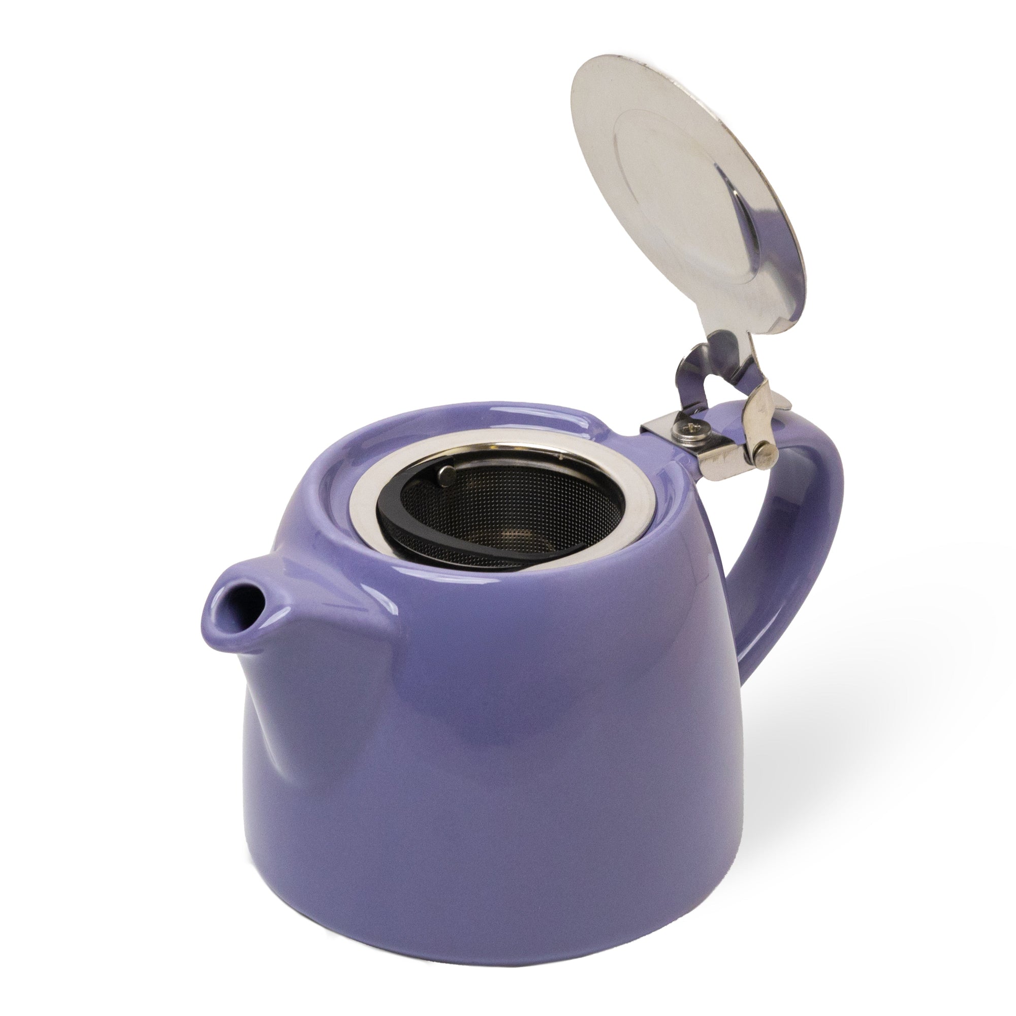 Artisan Ceramic Tea Pot with Infuser, Purple - 400 ml