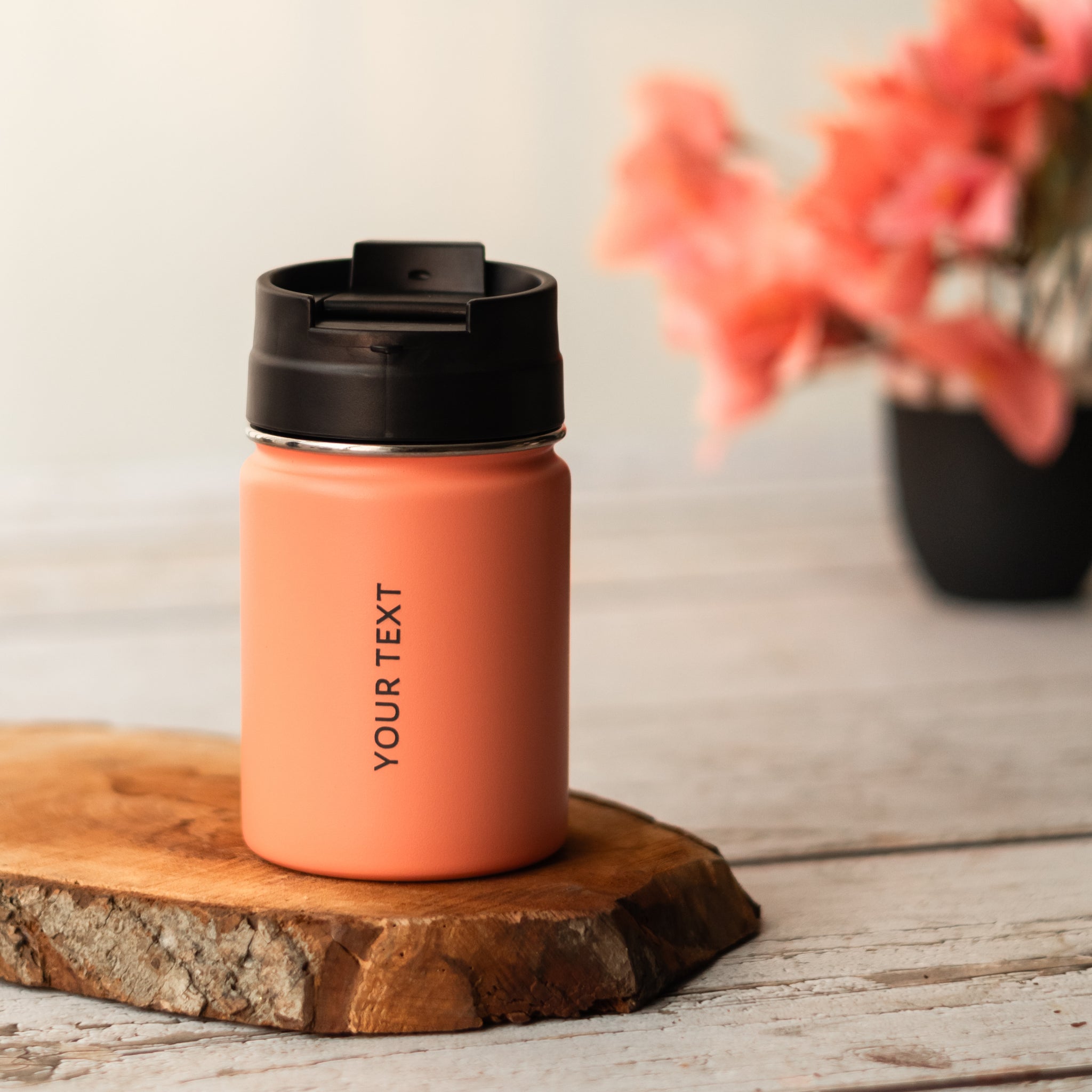 TravelBrew Insulated Tumbler, Coral - 260ml (CUSTOMISATION)