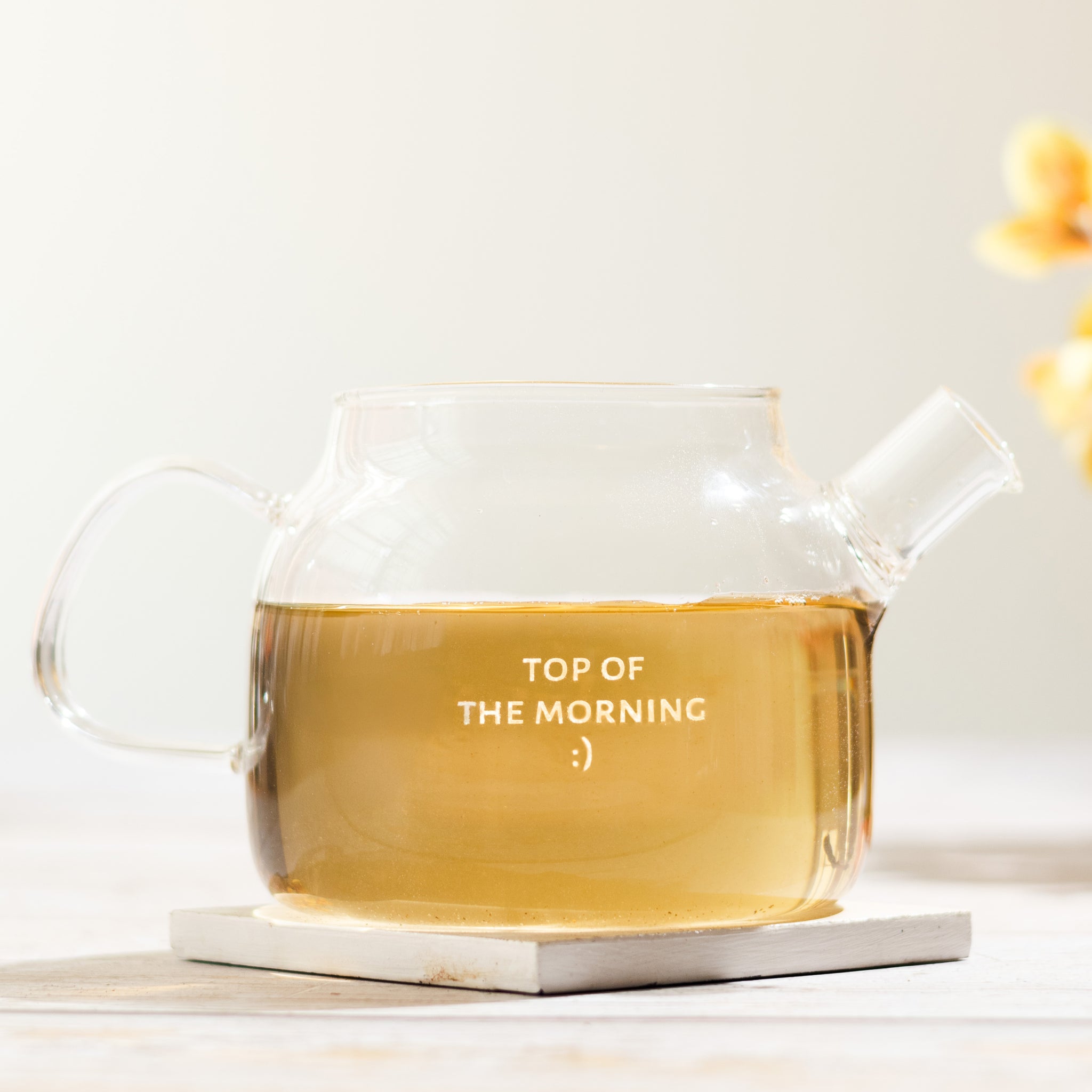 Inspire Glass Tea Pot with Infuser - 400 ml (Personalised)