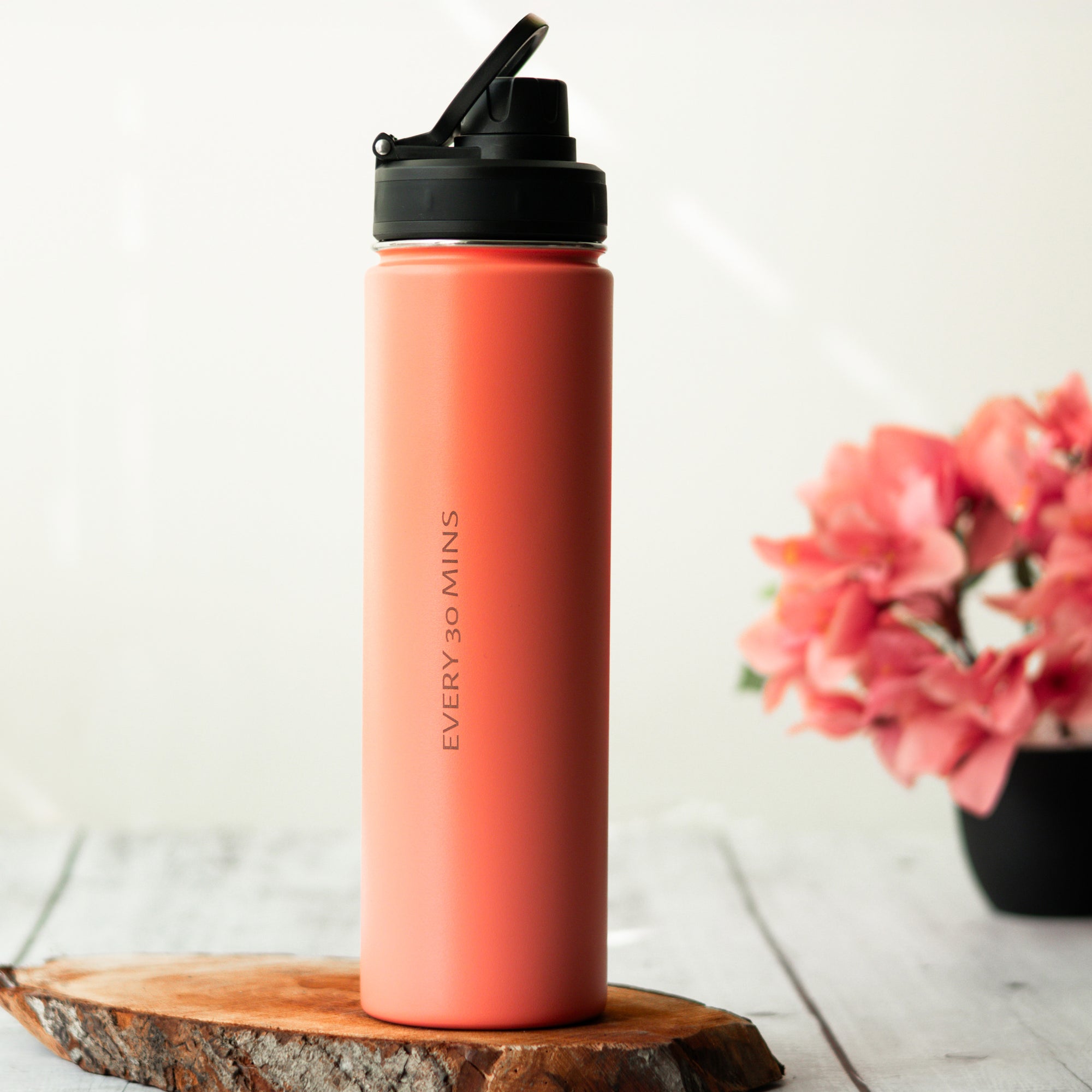 HydraFlow Insulated Bottle, Coral - 720ml (Personalised)