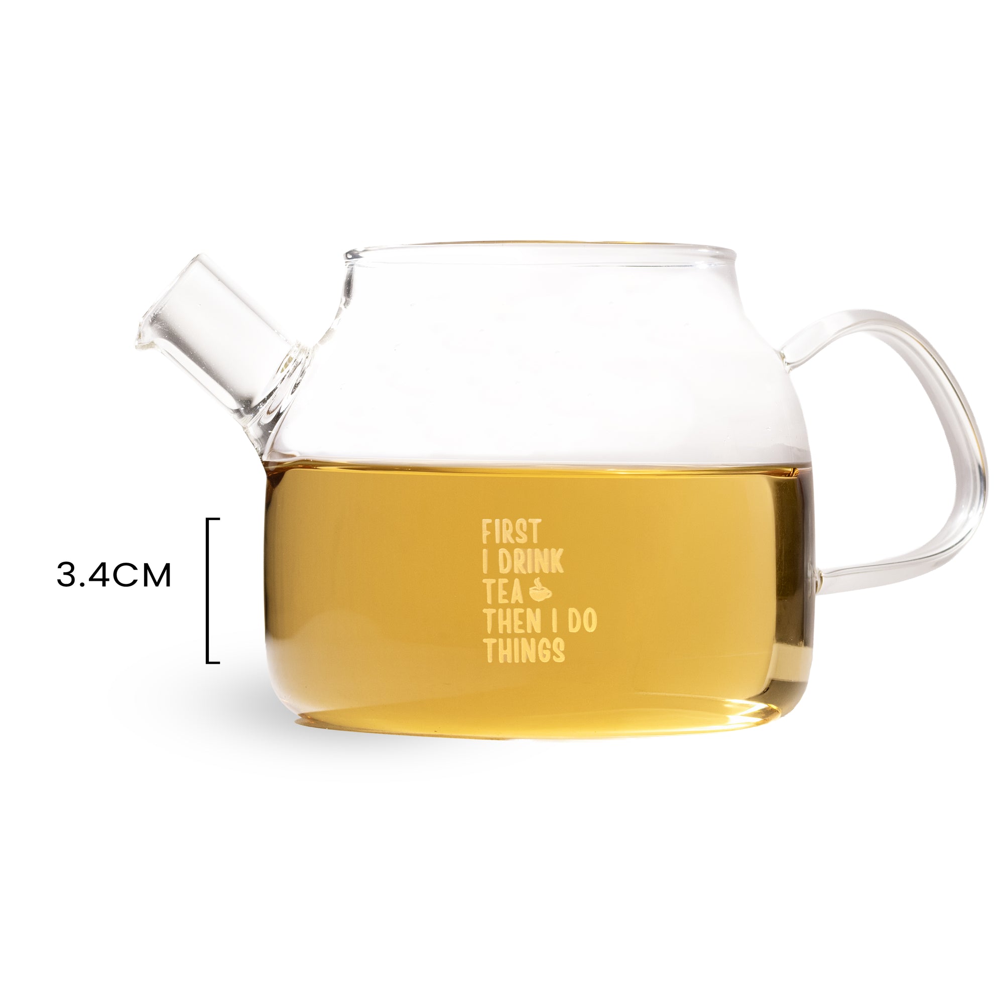 Inspire Glass Tea Pot with Infuser, 400 ml - First I Drink Tea