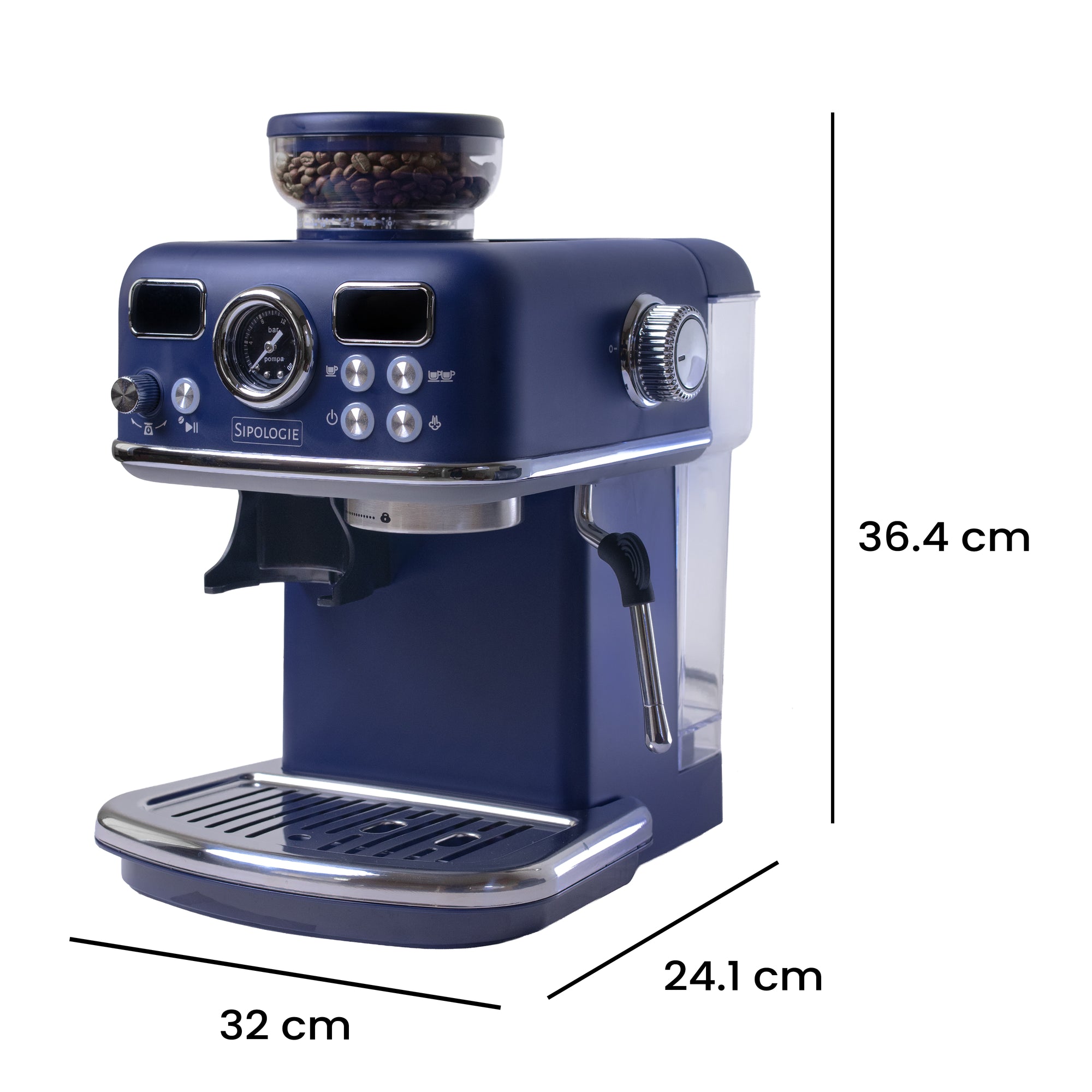 Cafe Maestro PRO Espresso Machine (with In-Built Grinder)