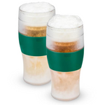 Host Beer Freeze Tumbler, 16oz, Set of 2 - Green