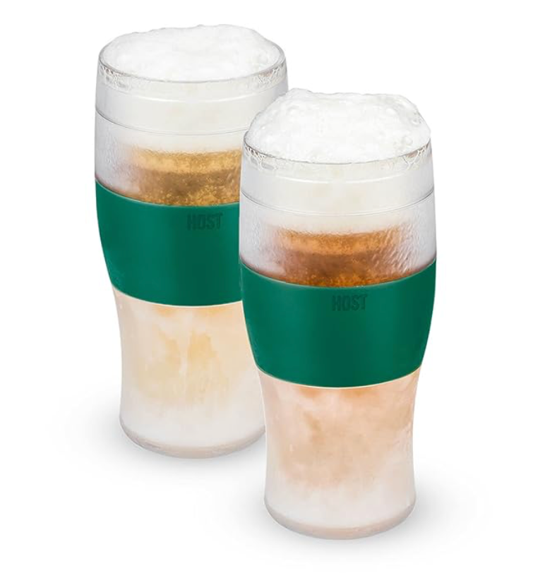 Host Beer Freeze Tumbler, 16oz, Set of 2 - Green