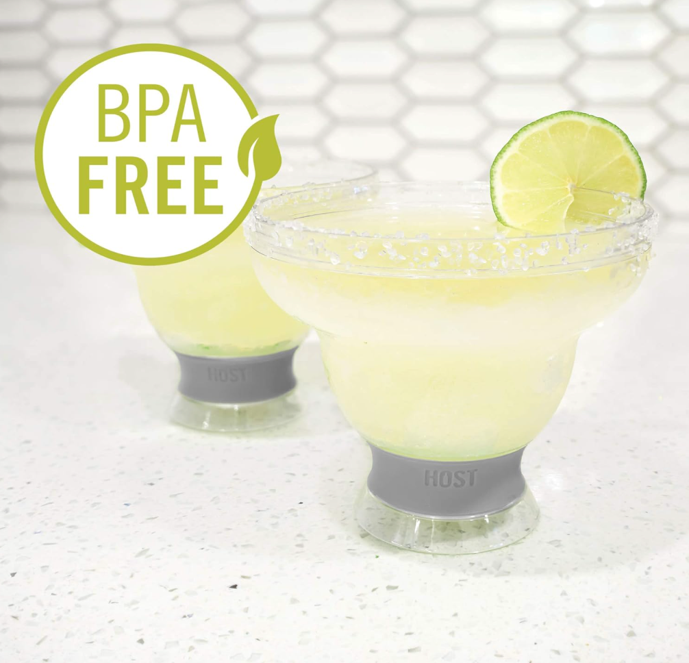 HOST Freeze Margarita Cups - Green, Set of 2