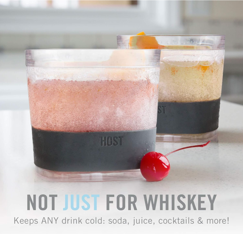 HOST Plastic Scotch Tumblers, 9 oz, Smoke Whiskey Glass-Set of 1