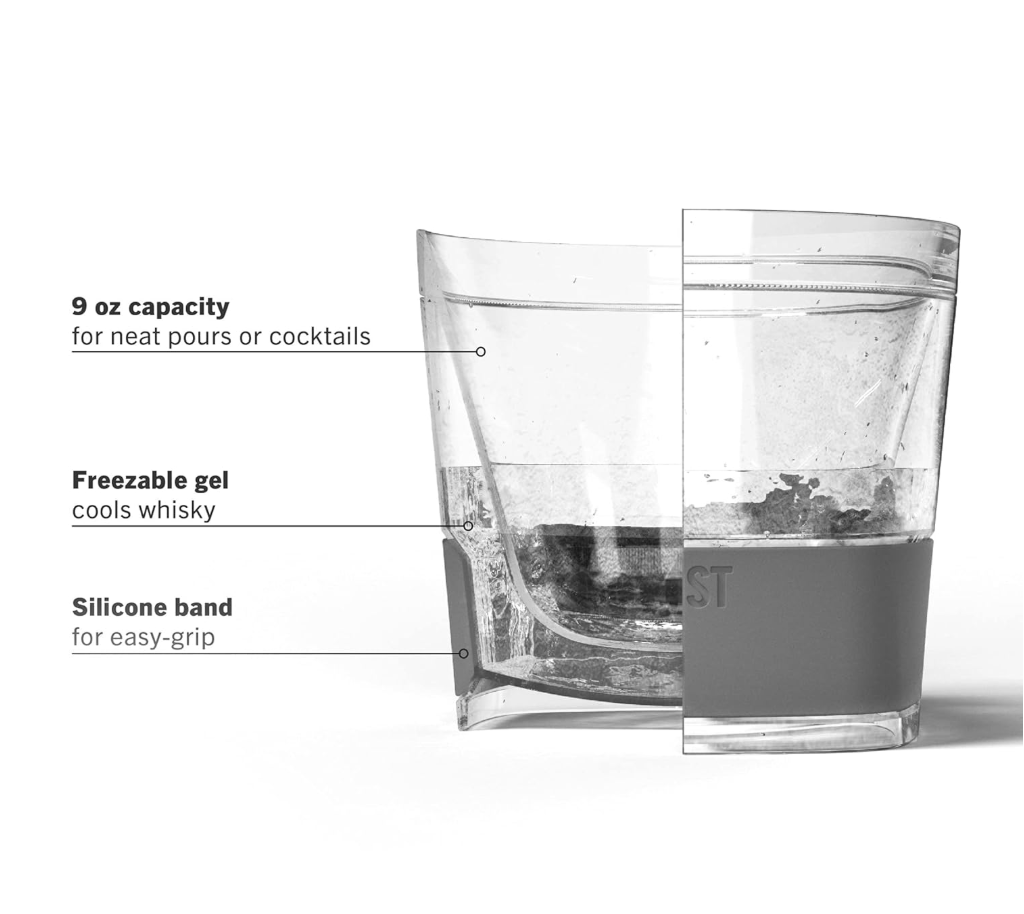HOST Plastic Scotch Tumblers, 9 oz, Smoke Whiskey Glass-Set of 1