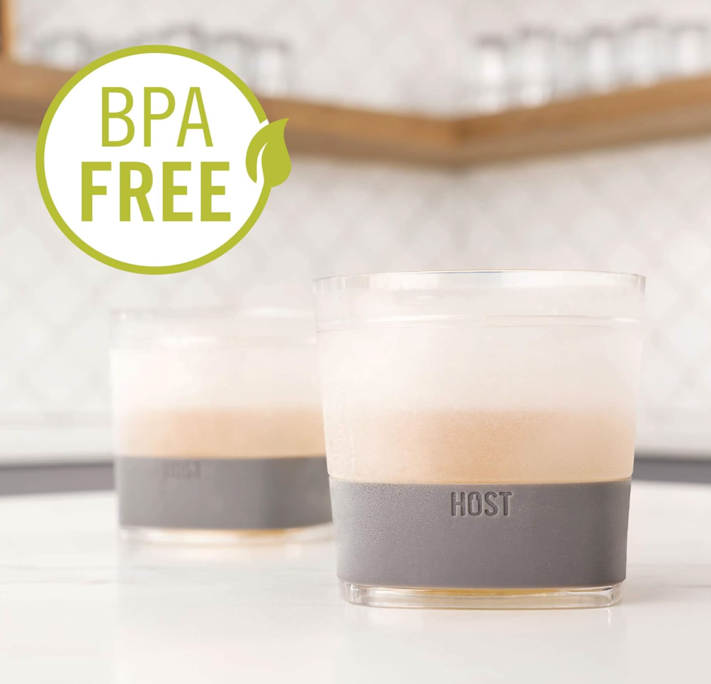 HOST Plastic Scotch Tumblers, 9 oz, Smoke Whiskey Glass-Set of 1