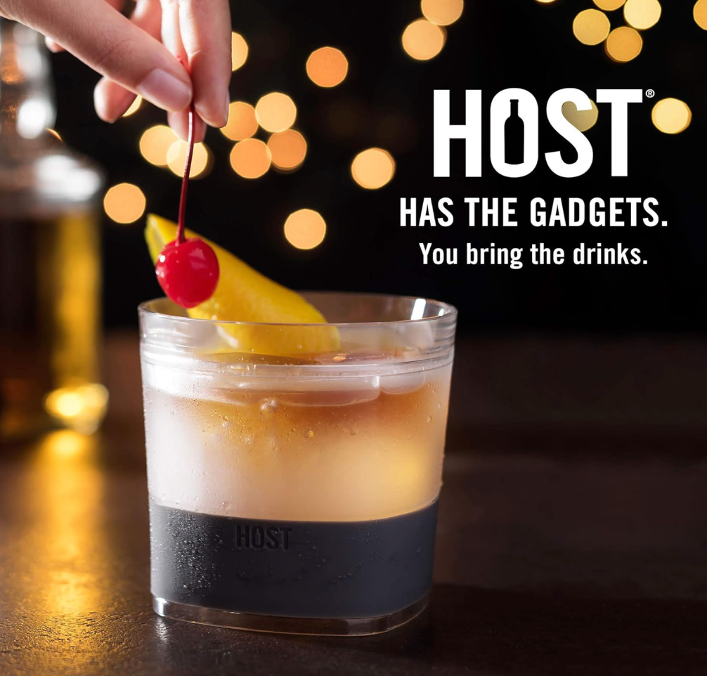 HOST Plastic Scotch Tumblers, 9 oz, Smoke Whiskey Glass-Set of 1