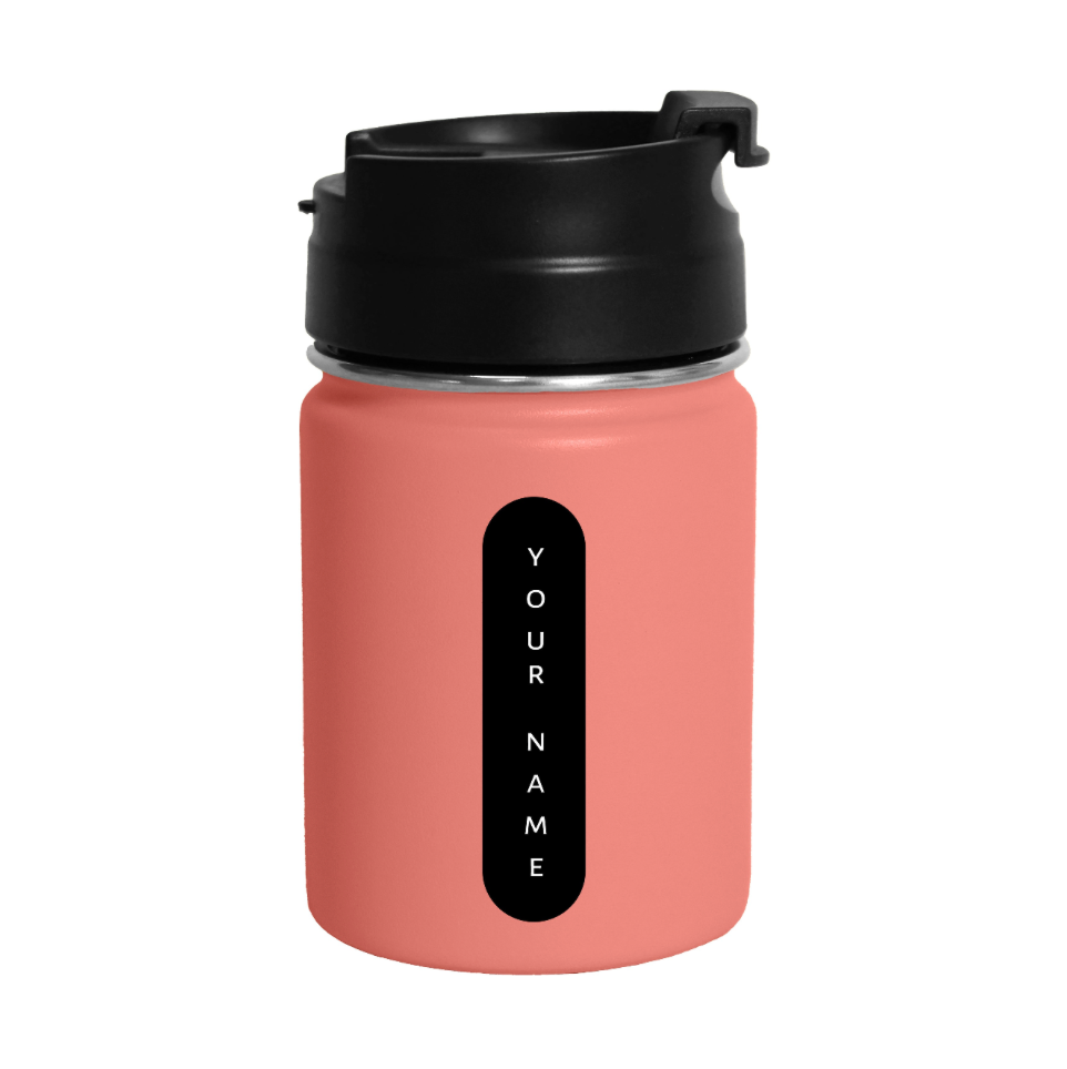 TravelBrew Insulated Tumbler, Coral - 260ml (Personalised)