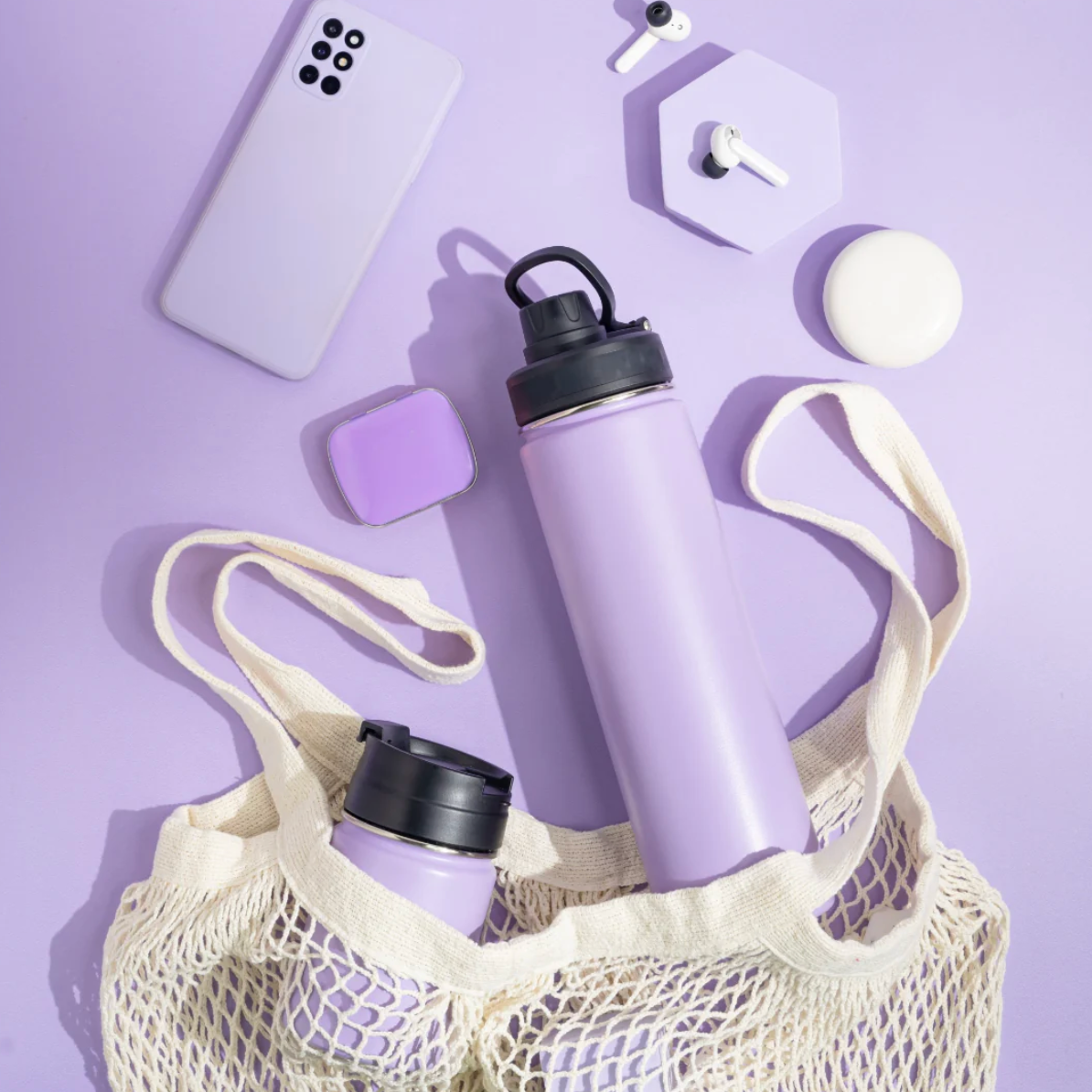 HydraFlow Insulated Bottle, Lilac - 720ml (Personalised)