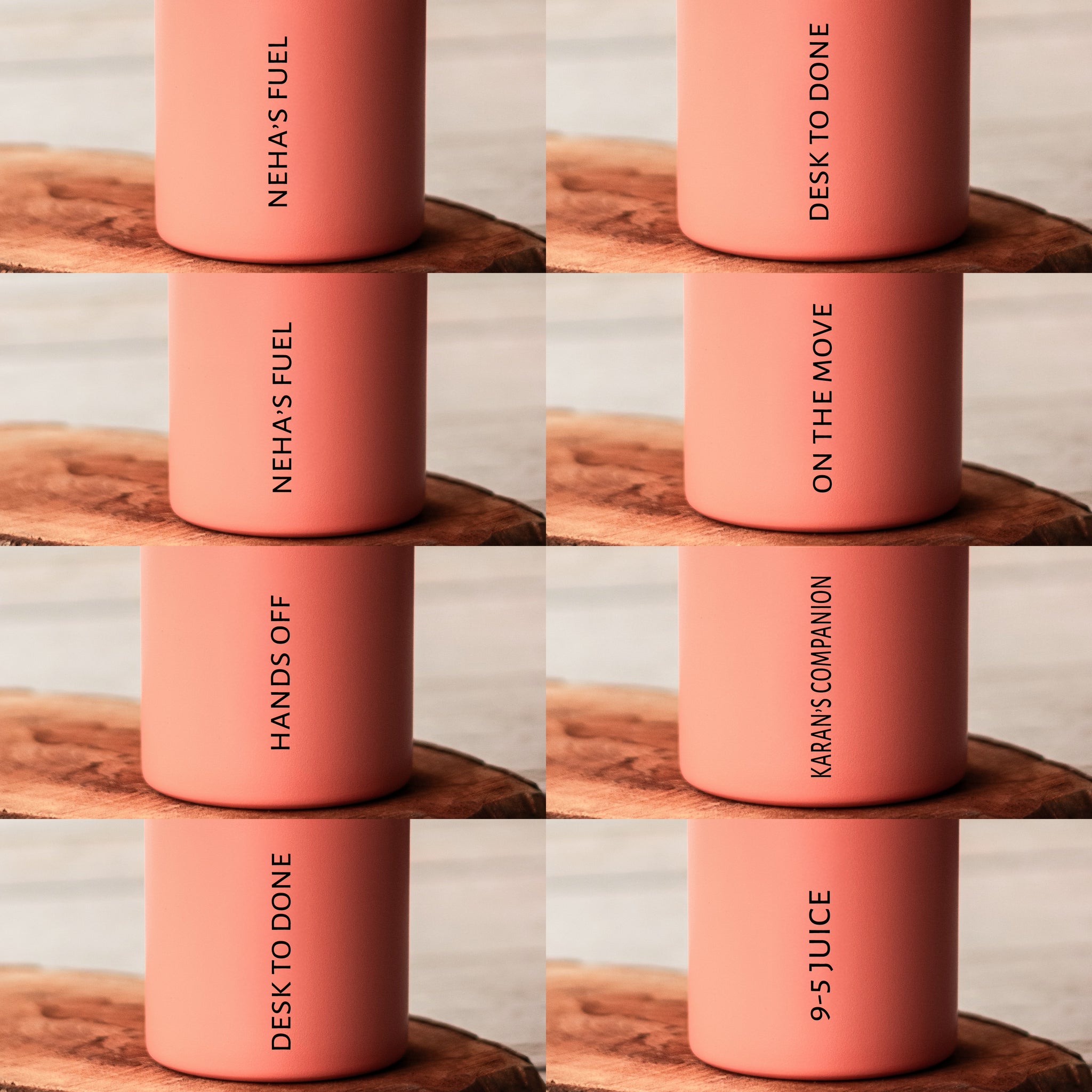 TravelBrew Insulated Tumbler, Coral - 260ml (Personalised)