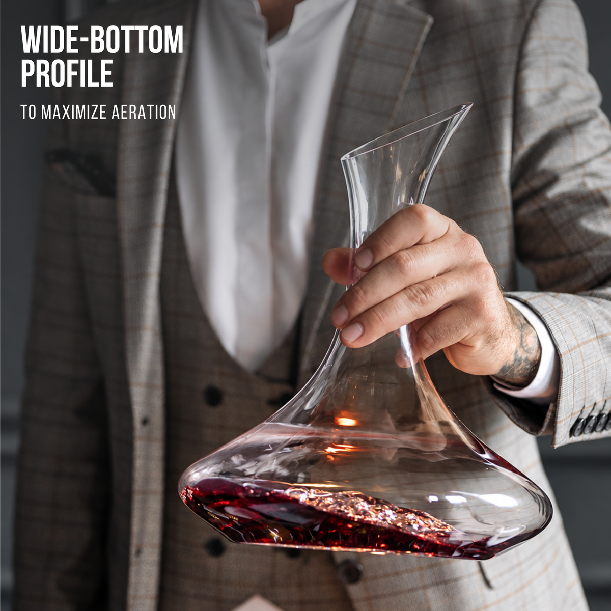 Sipologie Crystal Wine Decanter - 1000 ml