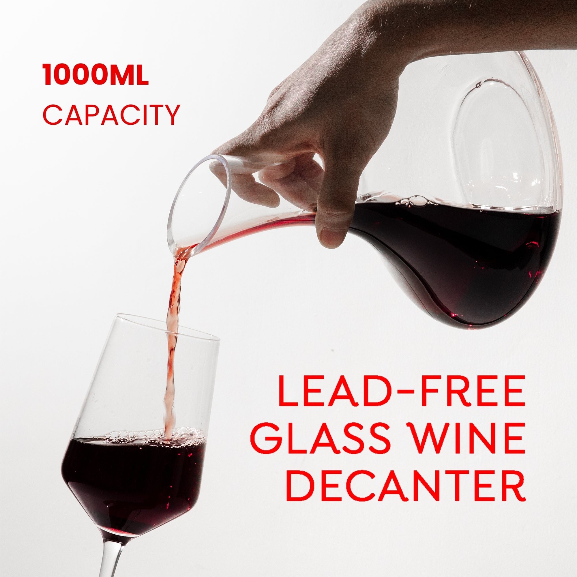 Sipologie Crystal Wine Decanter - 1000 ml
