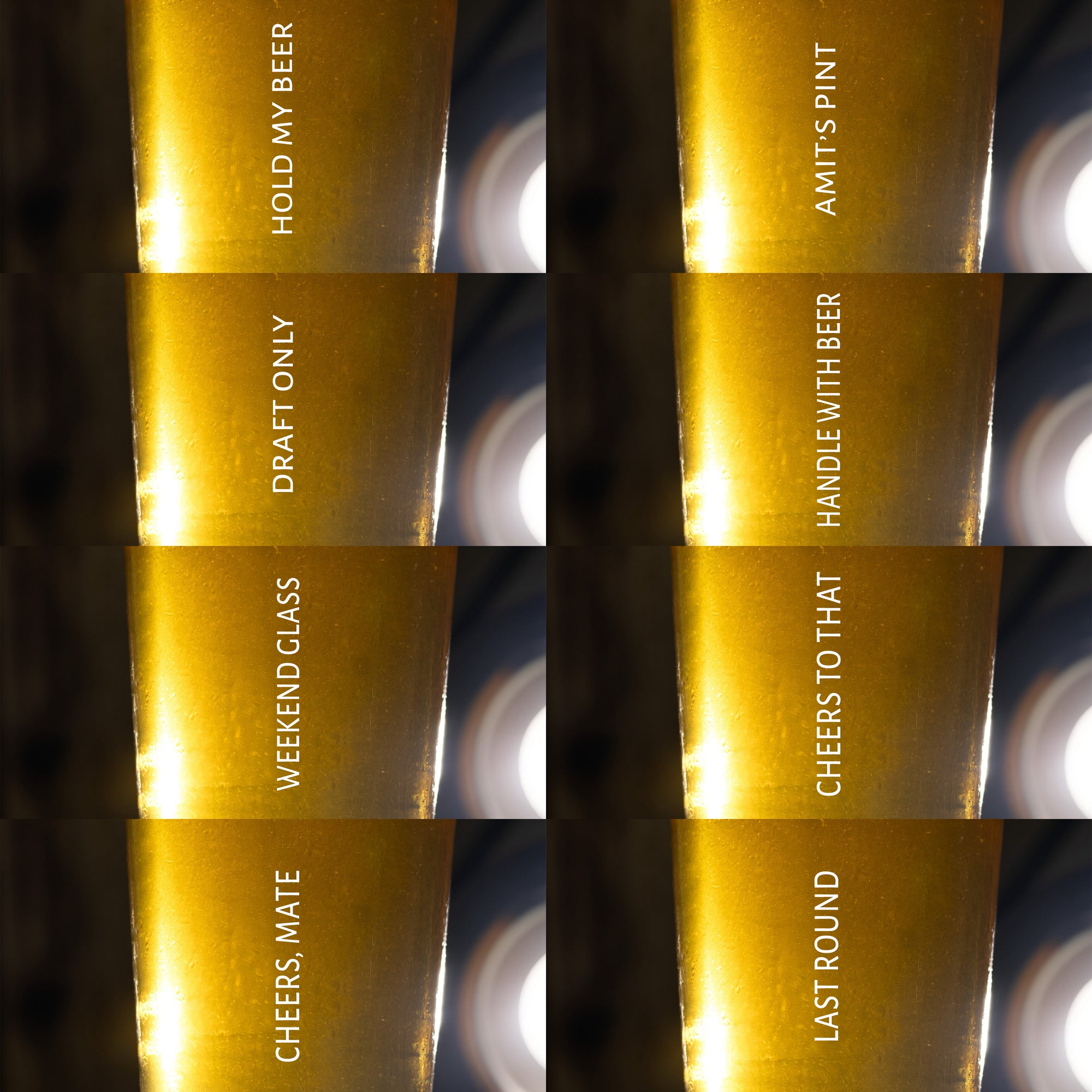 Imerial Pint Beer Glass - Set Of 1, 570ml (Personalised)